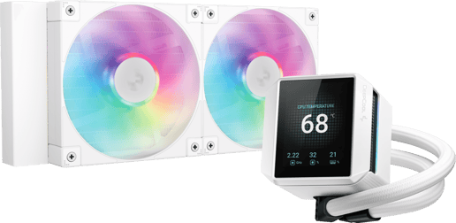 DeepCool MYSTIQUE 240 WH ARGB 240mm AiO Liquid CPU Cooler in White