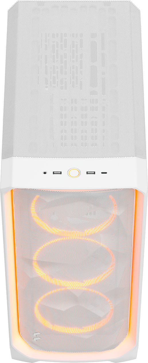 Fractal Meshify 3 Ambience Pro RGB Mid Tower Gaming Case - White 
