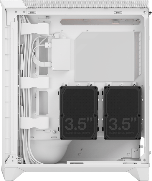 Fractal Meshify 3 Ambience Pro RGB Mid Tower Gaming Case - White 