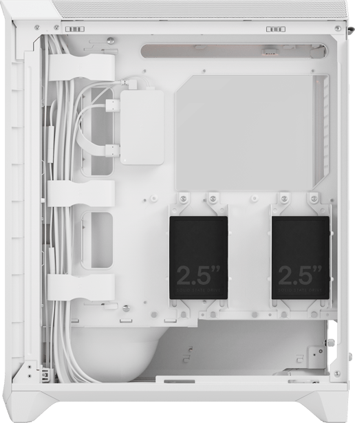 Fractal Meshify 3 Ambience Pro RGB Mid Tower Gaming Case - White 