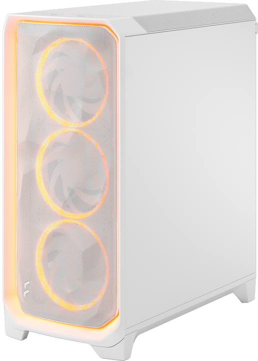 Fractal Meshify 3 Ambience Pro RGB Mid Tower Gaming Case - White 