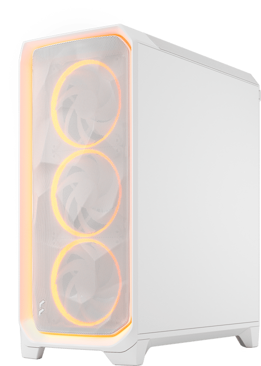 Fractal Meshify 3 Ambience Pro RGB Mid Tower Gaming Case - White 