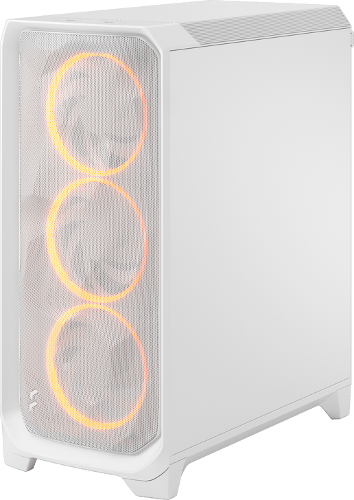 Fractal Meshify 3 RGB Mid Tower Gaming Case - White 