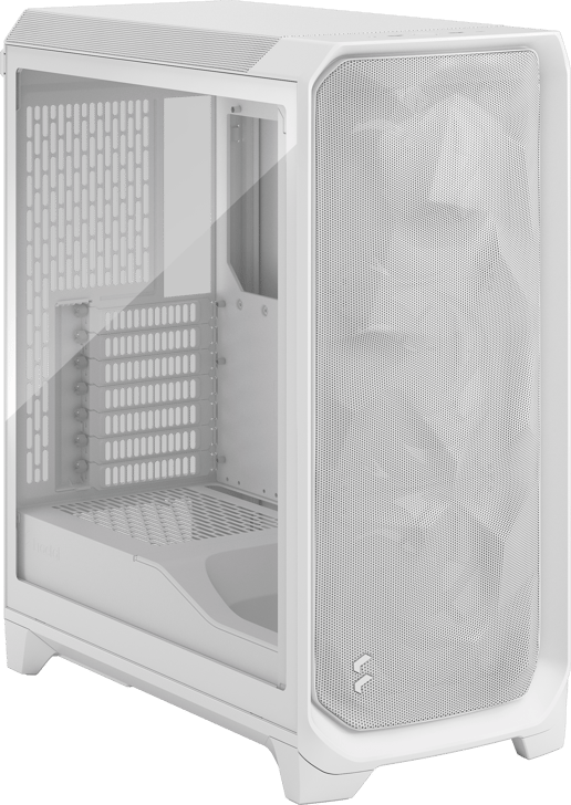 Fractal Meshify 3 TG Mid Tower Gaming Case - White 