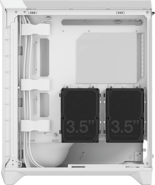 Fractal Meshify 3 TG Mid Tower Gaming Case - White 
