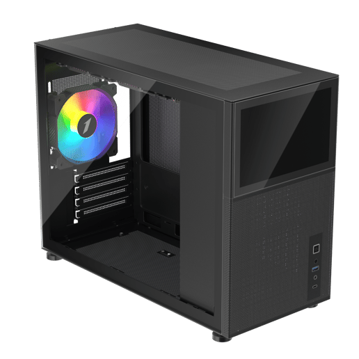 1st Player MIKU Mi6-EV Mid Tower Gaming Case - Black 