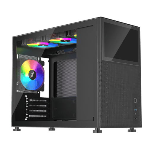 1st Player MIKU Mi6-EV Mid Tower Gaming Case - Black 