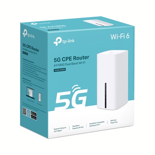 TP-Link Archer NX200 V1 5G AX1800 Wireless Dual-Band Gigabit Router
