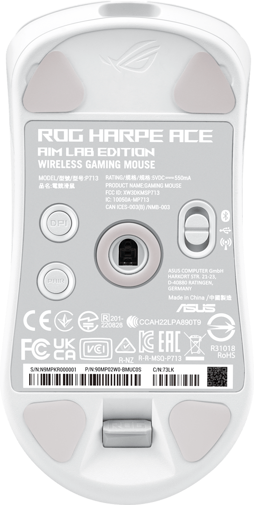 ASUS ROG Harpe Ace Aim Lab Ed. Wireless Gaming Mouse - White