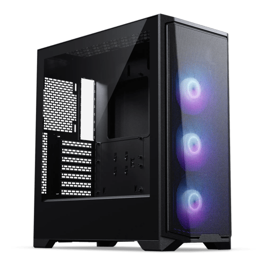 Phanteks Eclipse G370A Mid Tower Gaming Case - Black 