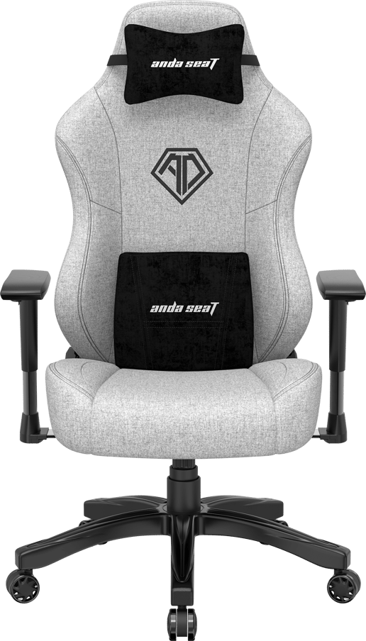 AndaSeat Phantom 3 Premium Fabric Gaming Chair - Ash Grey