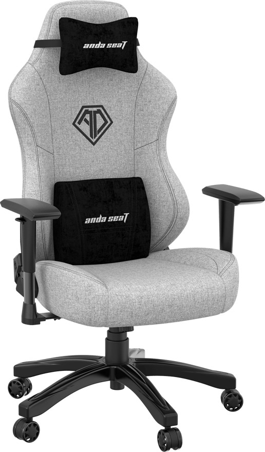 AndaSeat Phantom 3 Premium Fabric Gaming Chair - Ash Grey