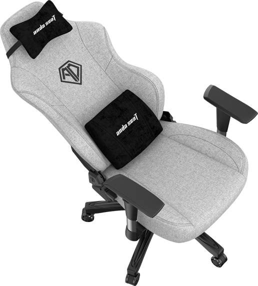 AndaSeat Phantom 3 Premium Fabric Gaming Chair - Ash Grey