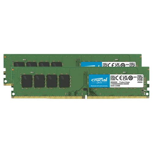 Crucial 32GB (2x16GB) 3200MT/s DDR4 Memory Kit