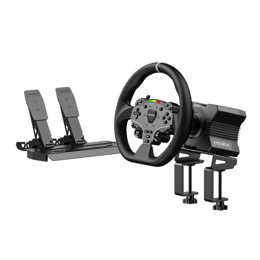 MOZA Racing R5 Bundle - R5 Direct Drive Wheelbase, ES Steering Wheel, SR-P Lite Pedals