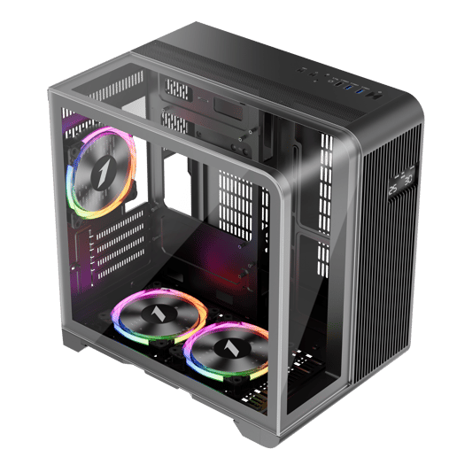 1st Player RT5 RGB Mid Tower Gaming Case - Black 
