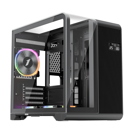 1st Player RT5 RGB Mid Tower Gaming Case - Black 