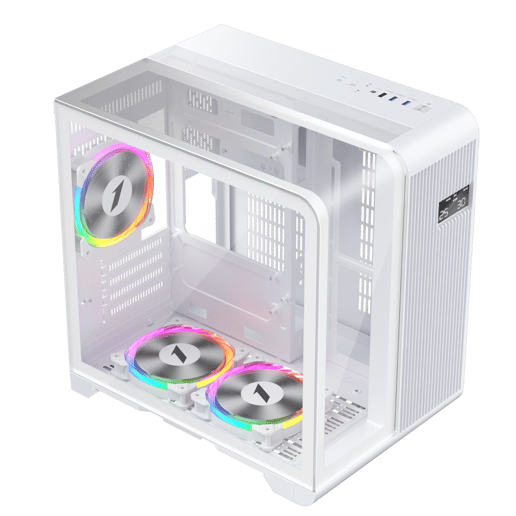 1st Player RT5 RGB Mid Tower Gaming Case - White 