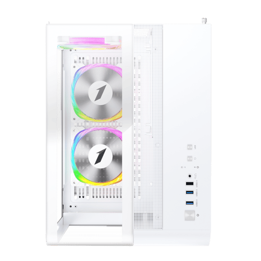 1st Player RT5 RGB Mid Tower Gaming Case - White 
