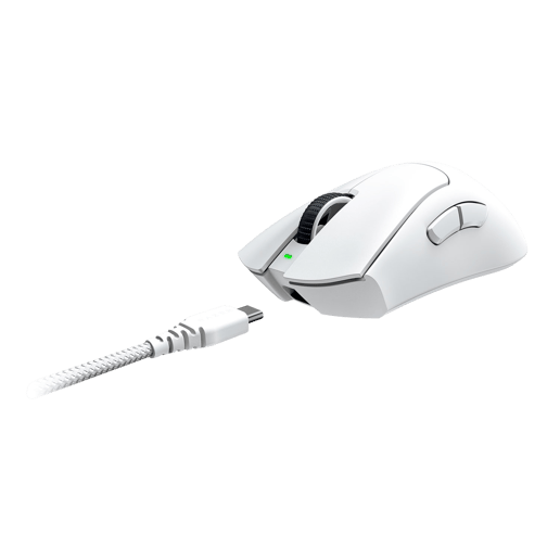 Razer DeathAdder V3 Pro Ultra-Lightweight Wireless Ergonomic Esports White Mouse