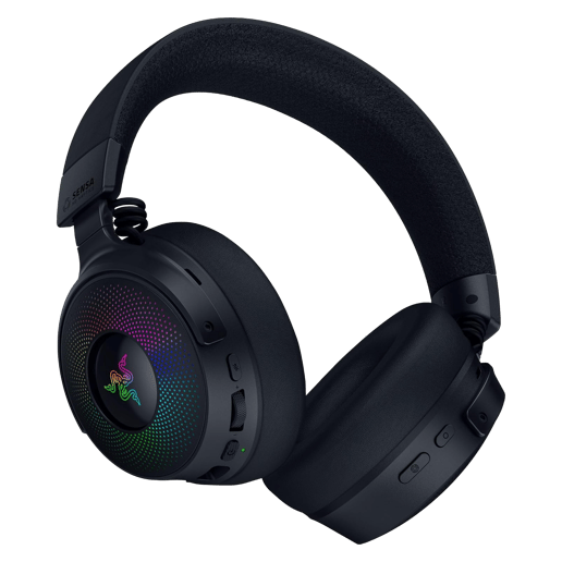 Razer Kraken V4 Pro Wireless Gaming Headset with Control Hub in Black