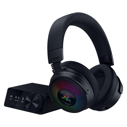 Razer Kraken V4 Pro Wireless Gaming Headset with Control Hub in Black