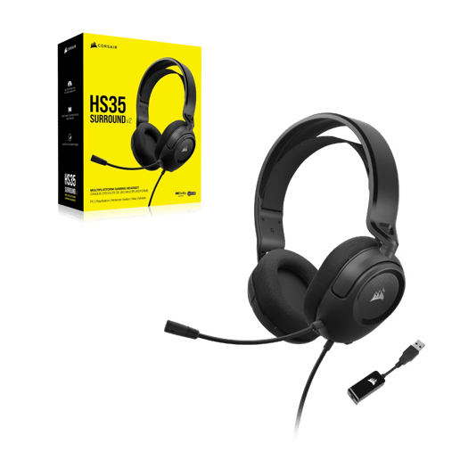 Corsair HS35 V2 Carbon Wired Multiplatform Gaming Headset