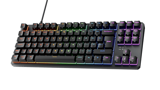 Tecware Phantom+ RGB Mechanical Keyboard in Black with Wraith Red Switches