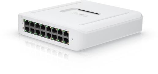 Ubiquiti Networks USW-Lite-16-PoE 16-Port Gigabit PoE+ Mini Switch 