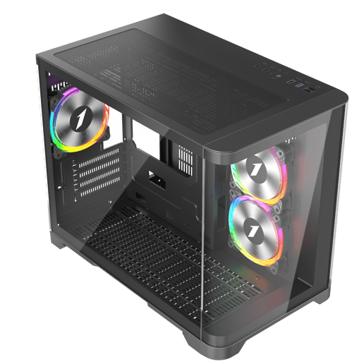 1st Player UV6 Mid Tower Gaming Case - Black 