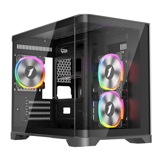 1st Player UV6 Mid Tower Gaming Case - Black 