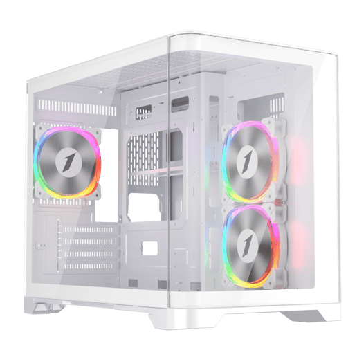 1st Player UV6 Mid Tower Gaming Case - White 