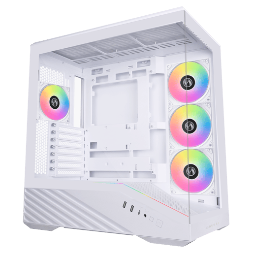 Lian Li Vector V100 RX Mid Tower Gaming Case - White 