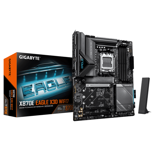 Gigabyte X870E EAGLE X3D WIFI7 AMD AM5 Socket Motherboard