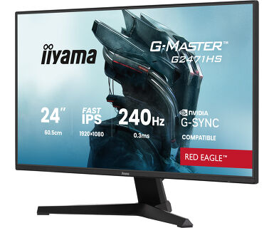 iiyama G2471HS-B1 23.8" Gaming Monitor - IPS, 240Hz, 0.3ms, Speakers, HDMI, DP