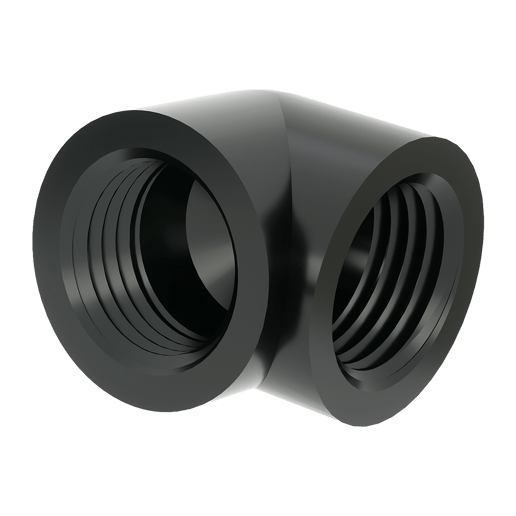 Barrow G1/4 90 Degree Female to Female Angle Fitting Black