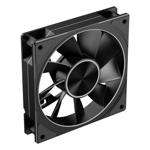 Powercool Airflow Reverse 120mm ARGB Black 4-Pin PWM PC Cooling Fan