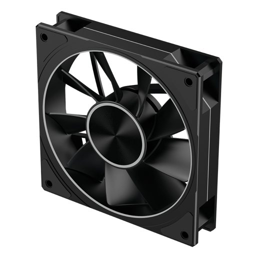 Powercool Airflow Reverse 120mm ARGB Black 4-Pin PWM PC Cooling Fan