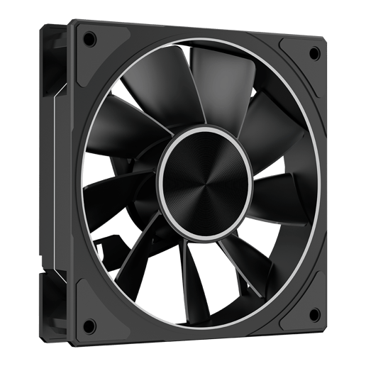 Powercool Airflow Reverse 120mm ARGB Black 4-Pin PWM PC Cooling Fan