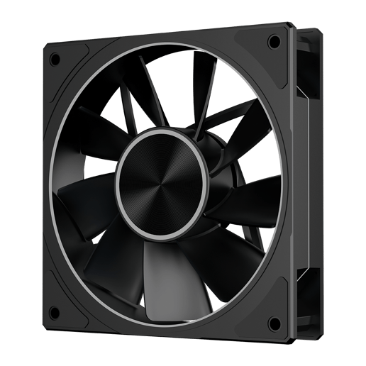 Powercool Airflow Reverse 120mm ARGB Black 4-Pin PWM PC Cooling Fan