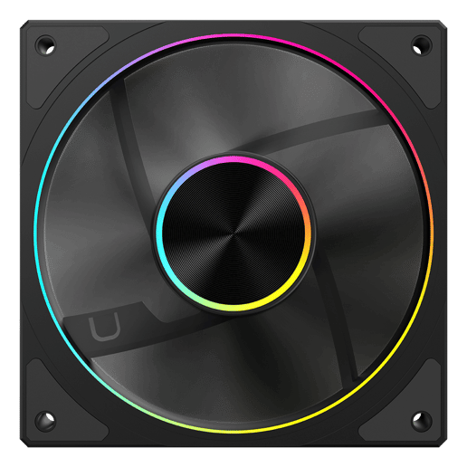 Powercool Airflow 120mm ARGB Black 4-Pin PWM PC Cooling Fan