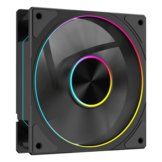 Powercool Airflow 120mm ARGB Black 4-Pin PWM PC Cooling Fan