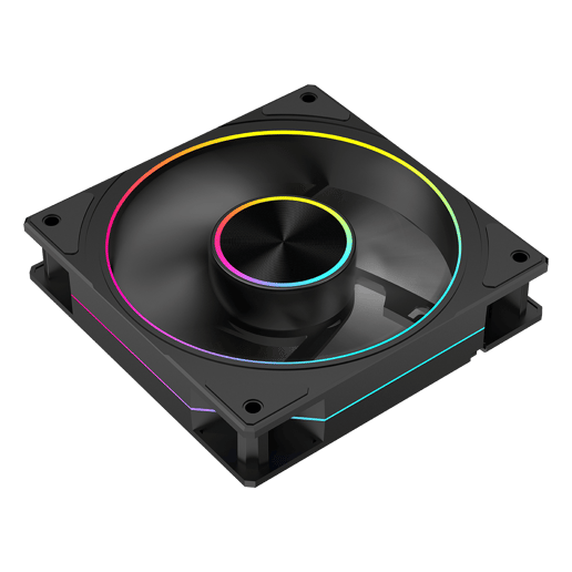 Powercool Airflow 120mm ARGB Black 4-Pin PWM PC Cooling Fan