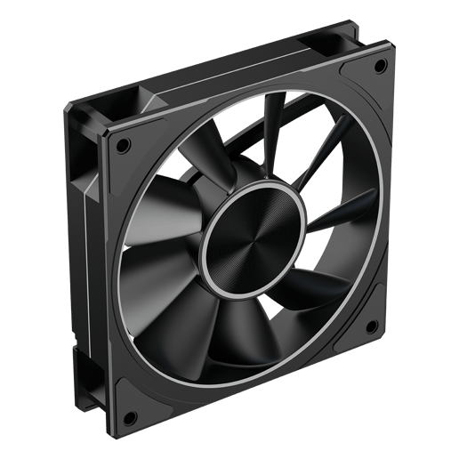 Powercool Airflow 120mm ARGB Black 4-Pin PWM PC Cooling Fan