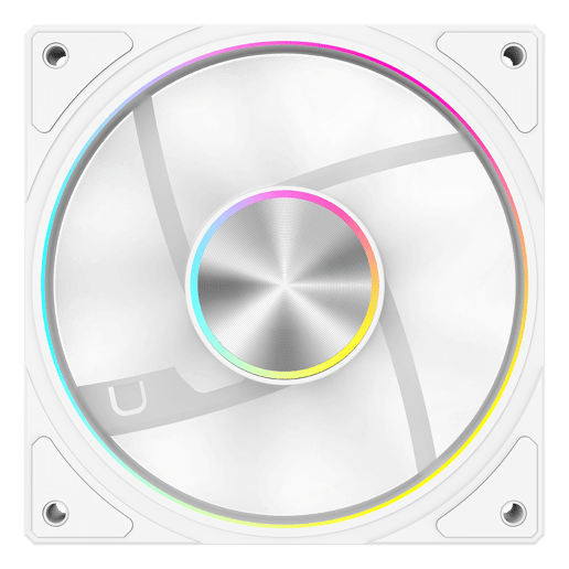 Powercool Airflow 120mm ARGB White 4-Pin PWM PC Cooling Fan
