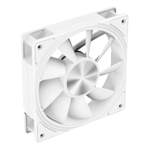 Powercool Airflow 120mm ARGB White 4-Pin PWM PC Cooling Fan