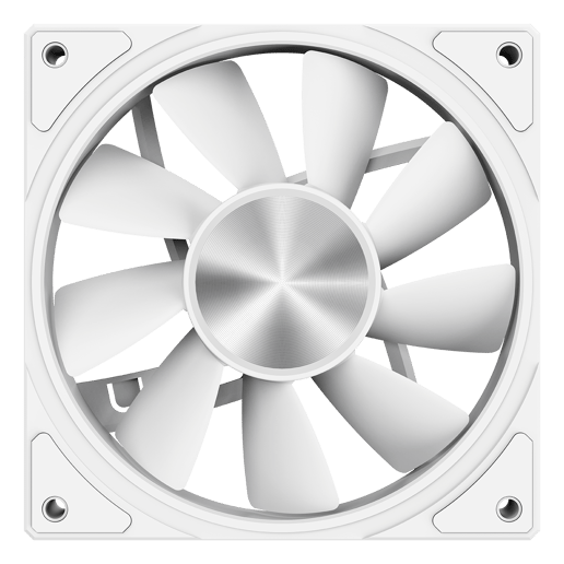 Powercool Airflow 120mm ARGB White 4-Pin PWM PC Cooling Fan