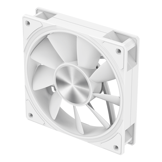 Powercool Airflow 120mm ARGB White 4-Pin PWM PC Cooling Fan