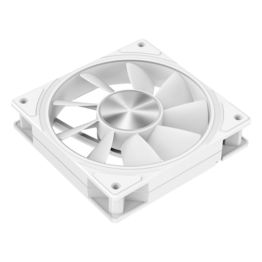 Powercool Airflow 120mm ARGB White 4-Pin PWM PC Cooling Fan