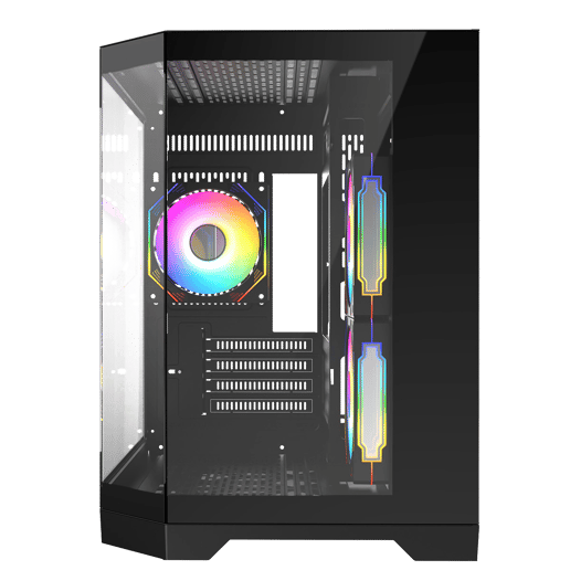 CiT DS240 Micro Tower Gaming Case - Black 